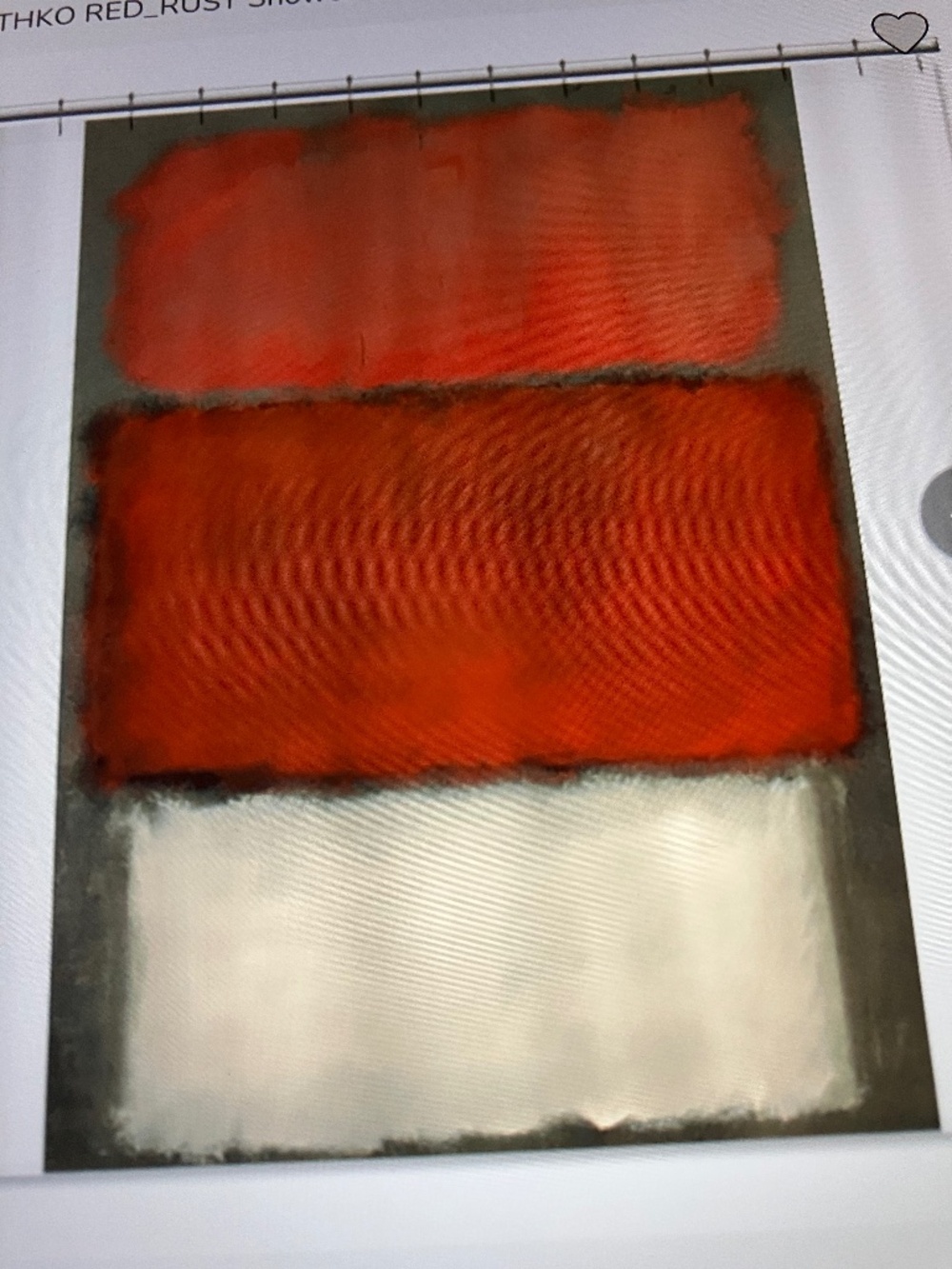 ROTHKO   RED RUST SHOWER CURTAIN